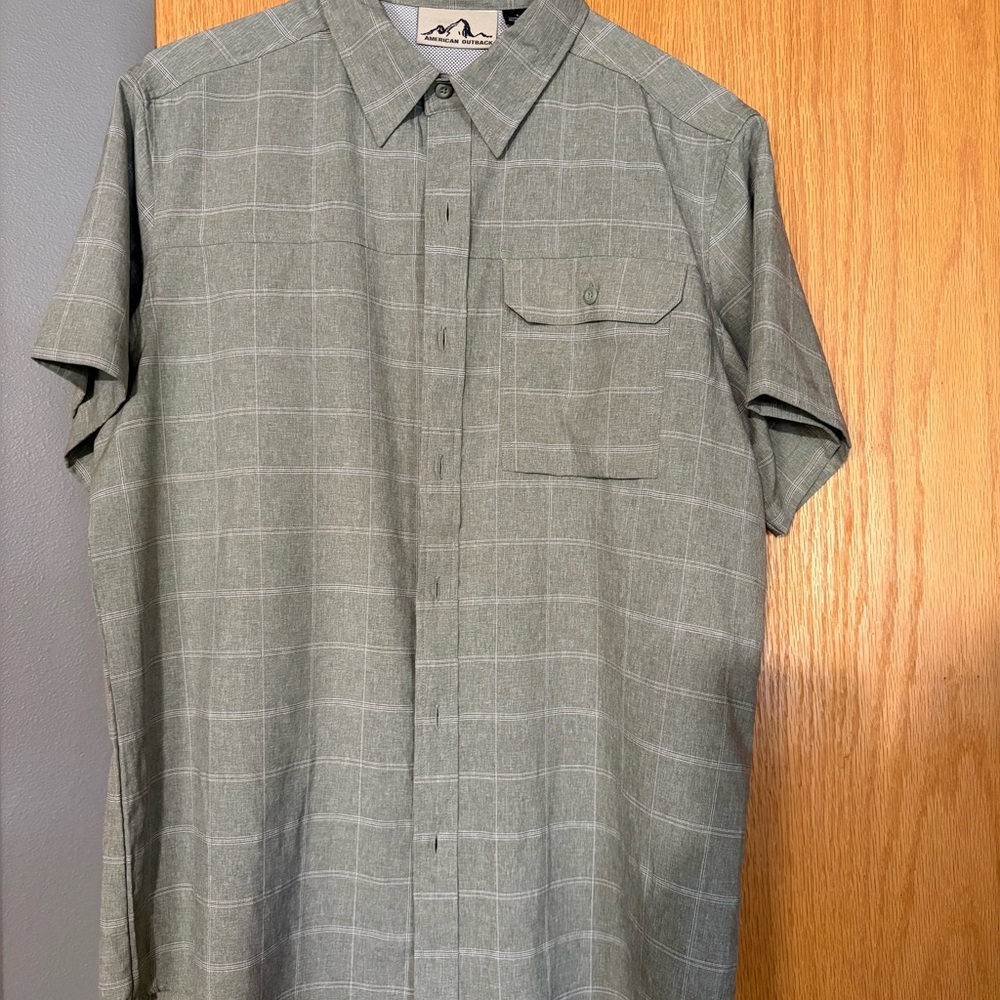 Men's Green Plaid Shirt